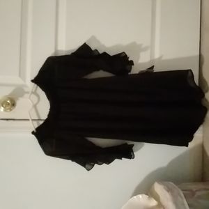 Black slip dress